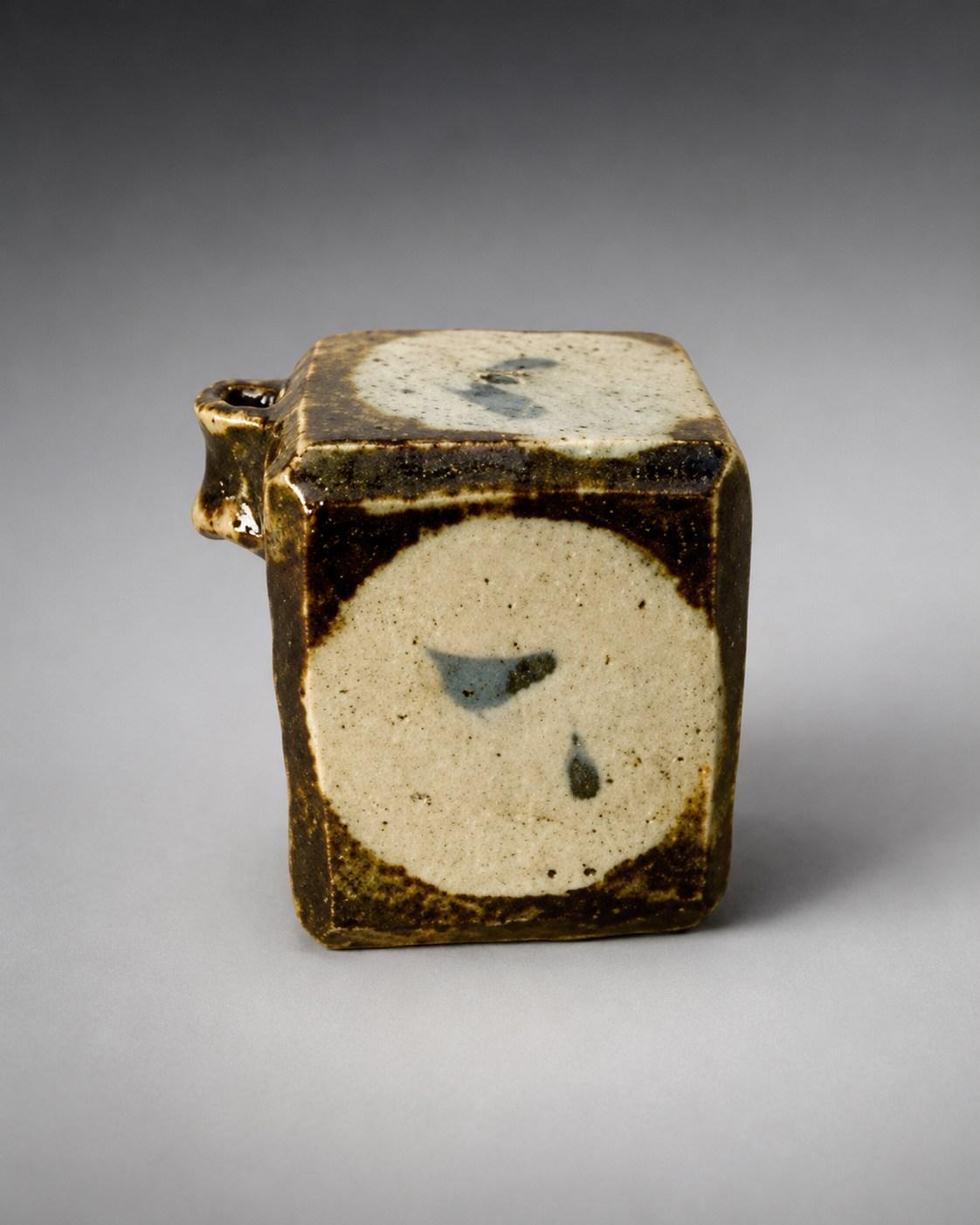 Hamada Shoji — Suiteki / Water Dropper. A Stoneware suiteki [water dropper], Japanese stoneware, Showa period, 20th century.